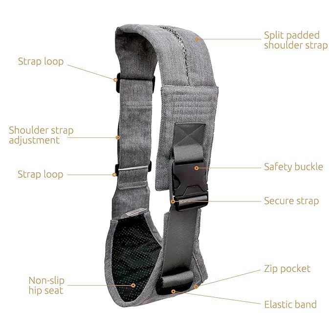 Cozy Baby Carrier, Up to 20kg, Easy to Use, Comfortable & Safe